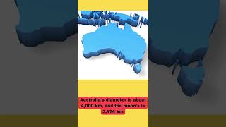 AI Facts  Australias diameter ai facts youtubeshorts australia moon [upl. by Rivard88]