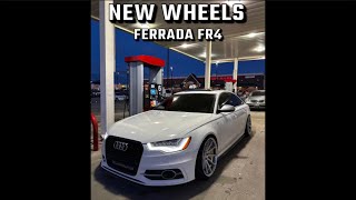 NEW WHEELS FOR MY AUDI S6 Ferrada Fr4 [upl. by Zenger]