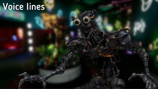 Glamrock Endoskeleton all voice lines with subtitles [upl. by Ashia]