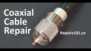 Coaxial Cable Repair  How to Fix Shielded Cable [upl. by Sugar]