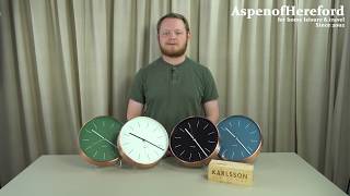 Karlsson 275cm Minimal with Copper Case Wall Clock  Aspen of Hereford [upl. by Janifer]