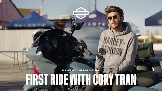 AllNew 2024 HarleyDavidson Road Glide Motorcycle  First Ride with Cory Tran [upl. by Ringler]