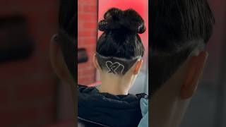 Diseńo de corazón  BAD BUNNY HEART music love remix barber badbunnyheart badbunny haircut [upl. by Austreng]