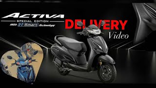 Taking Delivery Of Our New Activa Hsmart Black colour  22 JAN 2024 activa honda [upl. by Ettedranreb]