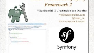 VideoTutorial 13 Taller Práctico de Symfony Framework 2 Paginación con Doctrine [upl. by Atrebla]