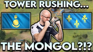 TOWER RUSHING THE MONGOL  LiquidDeMu Mongol vs Gullyd3ck3l French [upl. by Jerald]