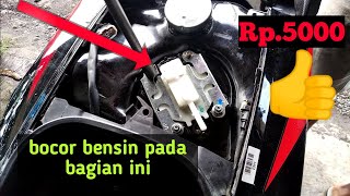 Cara mengatasi bensin bocor pada tangki motor injeksi  beat vario scoopy LAKUKAN SENDIRI DI RUMAH [upl. by Gabbi]