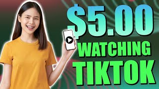 Get Paid 5 for Every TikTok Video You Watch  Make Money Online 2023 [upl. by Tonina]