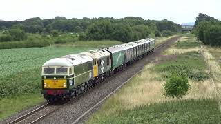 6900569002 with 321334 5Q22 Long Marston to Doncaster Lower Moor 040722 [upl. by Amairam]