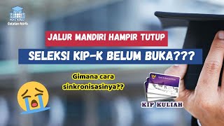 Pendaftaran Jalur Mandiri Hampir Tutup KIPK Belum Buka  CARA SINKRONISASI KIPK JALUR MANDIRI [upl. by Sukcirdor464]