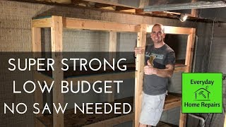 How To Build Storage Shelves  Easy Build [upl. by Amein386]