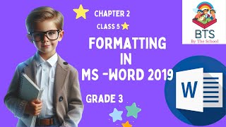 BTS  MS Word 2019 FORMATTING  Grade 3 [upl. by Nodnorb]