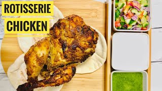 How to make Rotisserie chicken  Oven grilled chicken recipe [upl. by Anovahs]