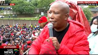 LGE 2021  EFF campaigns in Inanda KZN [upl. by Elylrac]