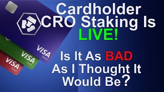 Cryptocom VISA Cards CRO Card Staking Is Now LIVE BUT Is It As BAD As I Thought It Would Be [upl. by Euqirat623]