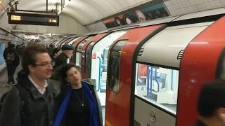 Kings Cross St Pancras Victoria Line southbound platform London underground tube trains [upl. by Eggleston]