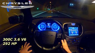 2014 CHRYSLER 300C 36 V6 PENTASTAR 292 HP NIGHT POV DRIVE AND TOP SPEED AUTOBAHN 60 FPS [upl. by Tigdirb481]