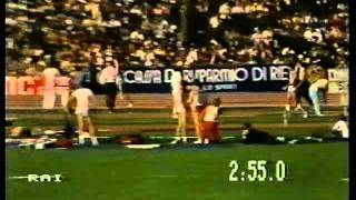 Steve Ovett 33077 1500m WR 1983 Rieti [upl. by Ahsenyl]