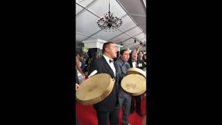 Young Spirit Sing Hand Drum Songs On the Grammy Red Carpet [upl. by Rossing]