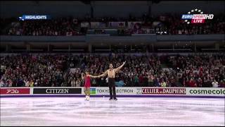 Meagan DUHAMEL  Eric RADFORD CAN SP  WC 2013 [upl. by Alyal]