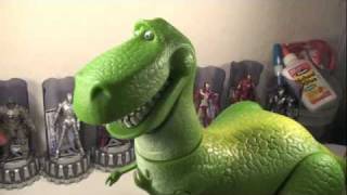 Toy Story Collection Rex The RoarrN Dinosaur Talking Movie Toy Review [upl. by Otreblasiul]