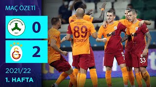 ÖZET GZT Giresunspor 02 Galatasaray  1 Hafta  202122 [upl. by Nickelsen108]