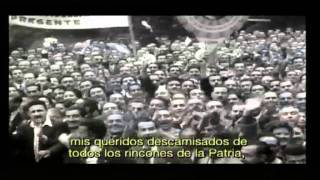 Discurso de Eva Duarte en la primera transmisión de Televisión argentina [upl. by Moreland]