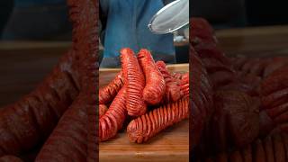 Crispy Red Sausages for My Son shorts cooking [upl. by Esined379]