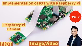 IOT with Raspberry pi  Raspberry pi camera image and video  FIOT  JNTUH  CSE [upl. by Inafetse]