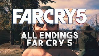 Far Cry 5 ALL Endings Resist Walk Away amp Secret Ending [upl. by Kat]