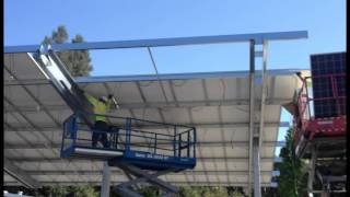 Solar Carport Installation by Park N Shade [upl. by Enairda]