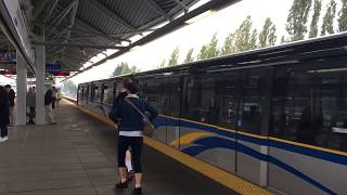 Vancouver SkyTrain Mark I and II Ariving at Lougheed Town Centre Station [upl. by Erdnuaed134]