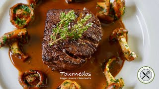 Tournedos Pepper Sauce Chanterelle – Bruno Albouze [upl. by Nya869]