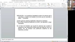 quotInvestidura hereditaria y la presentación de acreedores en la sucesión” [upl. by Yonatan]