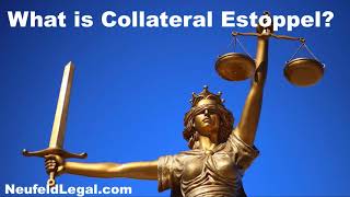 What is Collateral Estoppel legal defense terminology [upl. by Alyekahs]