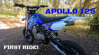 APOLLO 125 RFZ CHINESE DIRT BIKE FIRST IMPRESSION RIDE [upl. by Enived]