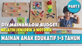 MAINAN MONTESSORI DARI KARDUS BEKAS II MAINAN EDUKASI ANAK PART 1 [upl. by Naoj735]