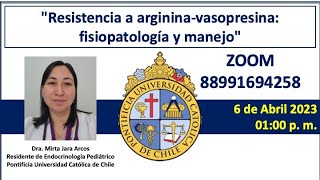 Resistencia a argininavasopresina fisiopatología y manejo [upl. by Ametaf]