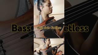 Bass Solo Fretless bass bassplayer bassguitar guitar fretlessbassmohinidey [upl. by Della]