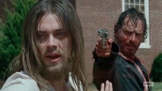 The Walking Dead 6x11  Rick Kills A Hilltop Member HD  Knots Untie [upl. by Neellok316]