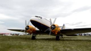 Icelandair Douglas C47 DC3 startup and take off from Hella good sound [upl. by Haydon]