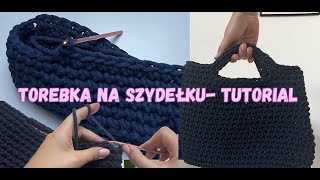 Torebka ze sznurka bawełnianego na szydełku  tutorial 🧶 [upl. by Anikas900]