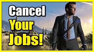 How to Quit or Cancel Job Mission or Heist in GTA 5 Online Fast Tutorial [upl. by Knox157]