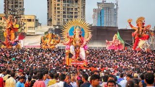 Mumbai ganpati visarjan girgaon chowpatty  Thriller Visarjan Moments  Cinematic Experience [upl. by Rocray]