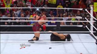 Ryback Randy Orton and Sheamus save 2013 WWE Hall of Fame Inductee Mick Foley from The Shield Raw [upl. by Yromas]