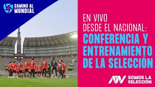 SELECCIÓN PERUANA FOSSATI EN CONFERENCIA Y ENTRENO DE LA BICOLOR  CAMINO AL MUNDIAL [upl. by Marola]