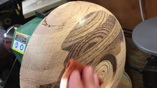 Ebonizing a Laminated Oak Bowl [upl. by Akenom]