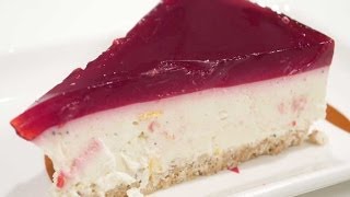 No Bake Cheesecake With Gelatin Topping  The easiest version [upl. by Slayton]