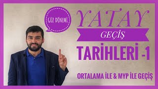 YATAY GEÇİŞ TARİHLERİ 1 GÜZ DÖNEMİ YATAY GEÇİŞ TARİHLERİ ORTALAMA İLE amp MYP İLE YATAY GEÇİŞ [upl. by Anileh797]