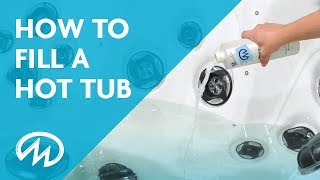 Hot Tub Start Up  How to Fill a Hot Tub [upl. by Elleon]